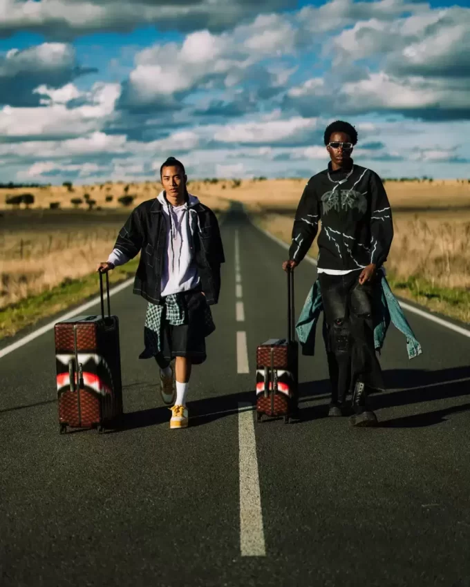 BAGAGLIO A MANO CON EFFETTO SFOCATO SHARKS IN PARIS