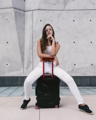 BAGAGLIO A MANO RIGIDO NERO SHARKITECTURE STAMPATO