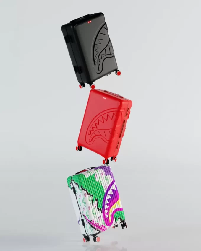 BAGAGLIO A MANO RIGIDO ROSSO SHARKITECTURE STAMPATO