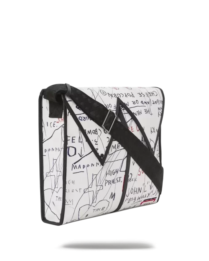 BASQUIAT UFFICIALE SENZA TITOLO (POPCORN AL FORMAGGIO) 1983 SLING MESSENGER