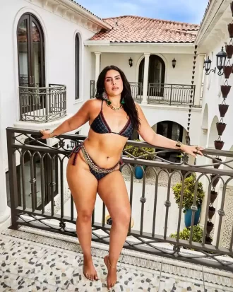 SLIP BIKINI CON MOTIVO MIDNIGHT MONEY