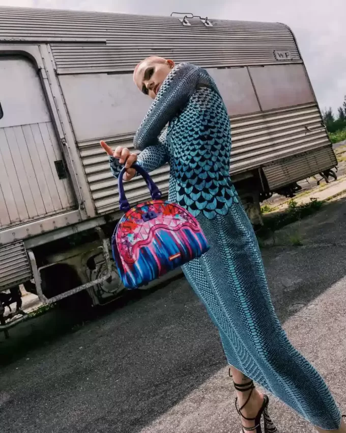 BORSA A MANO FLORA BOTANICA SHARK