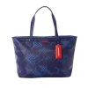 BORSA A QUADRI DI SQUALO (BLU)