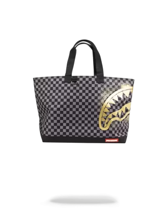 BORSA A TRACOLLA CON STENCIL ORO SHARKS IN PARIS