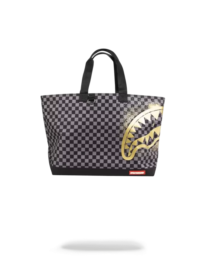 BORSA A TRACOLLA CON STENCIL ORO SHARKS IN PARIS BORSA A TRACOLLA CON STENCIL ORO SHARKS IN PARIS