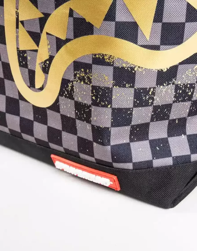 BORSA A TRACOLLA CON STENCIL ORO SHARKS IN PARIS BORSA A TRACOLLA CON STENCIL ORO SHARKS IN PARIS