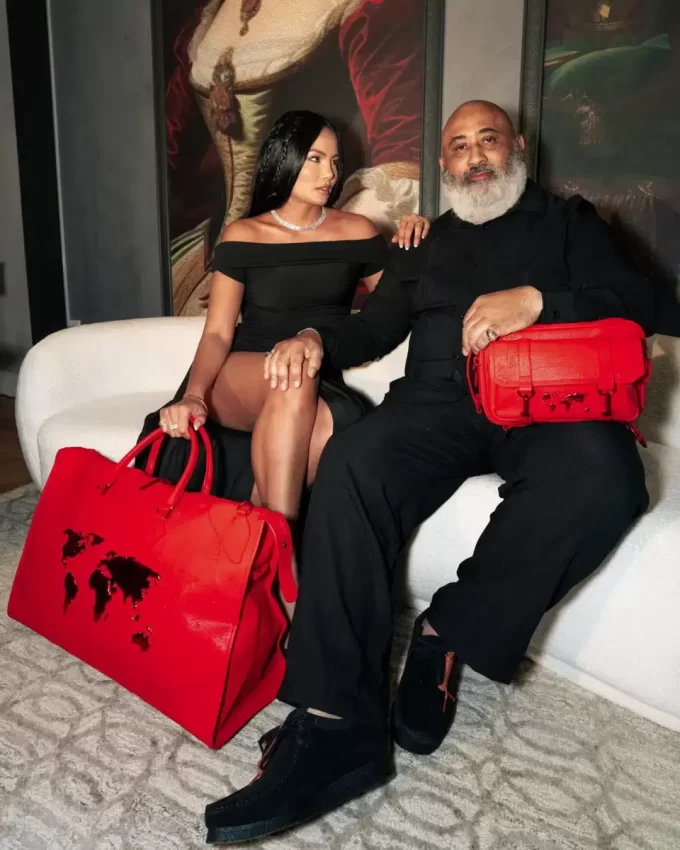 BORSA A TRACOLLA JAMES FIRST CLASS ROSSO RUBINO