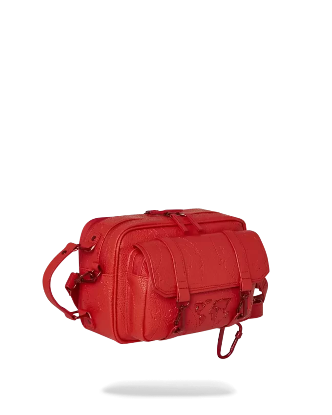 BORSA A TRACOLLA JAMES FIRST CLASS ROSSO RUBINO