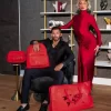 BORSA A TRACOLLA JAMES FIRST CLASS ROSSO RUBINO