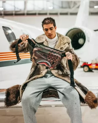 BORSA A TRACOLLA JUNGLE PARIS CARGO