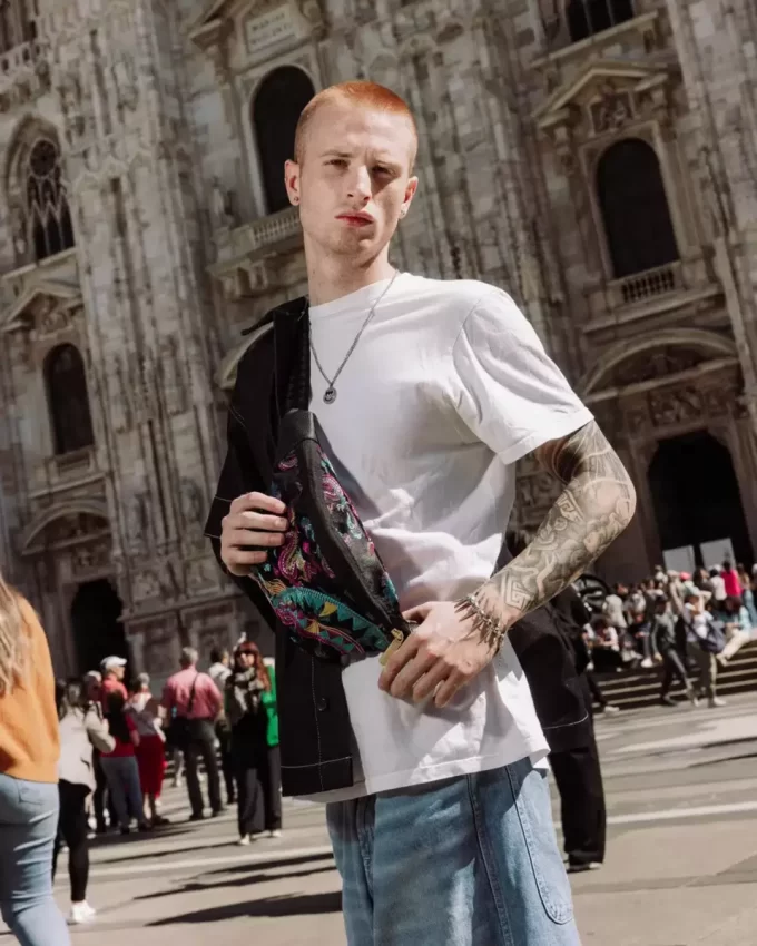 BORSA A TRACOLLA SAVVY CON DRAGHI RICAMATI