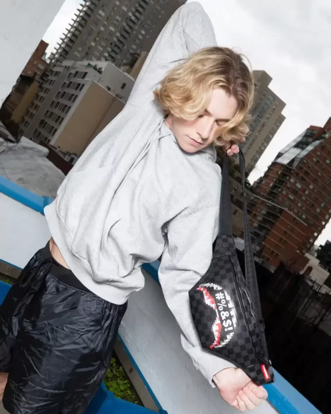 BORSA A TRACOLLA SHARK SAVVY WHAT THE BEEP