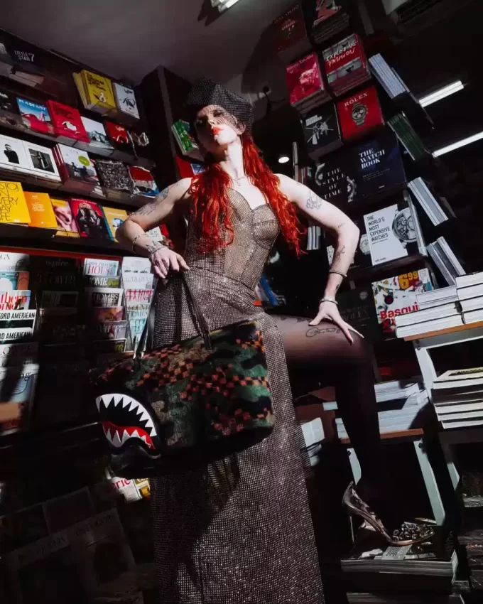 BORSA BIG SKY FUR SHARK