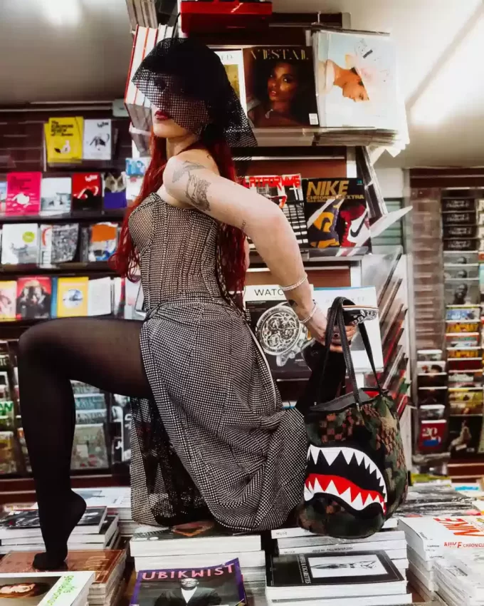 BORSA BIG SKY FUR SHARK