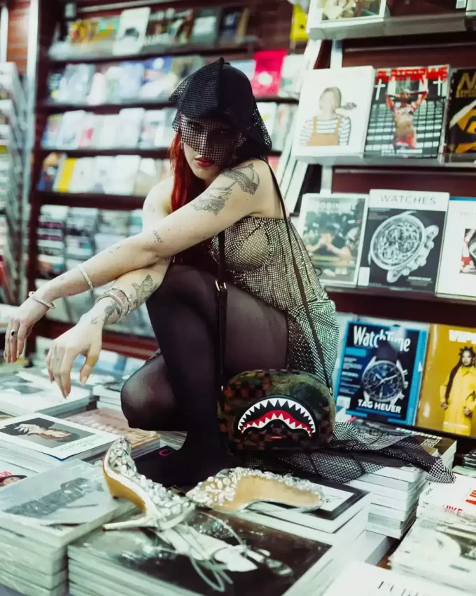 BORSA BIG SKY FUR SHARK MESSENGER BRICK