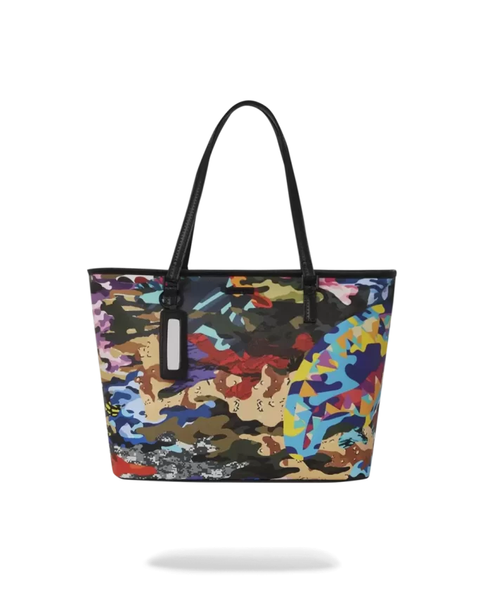 BORSA CAMOUFLAGE A FETTE E CUBETTI
