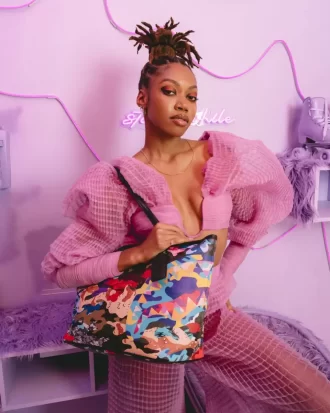 BORSA CAMOUFLAGE A FETTE E CUBETTI