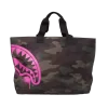 BORSA CAMOUFLAGE ROSA STENCIL SHARK