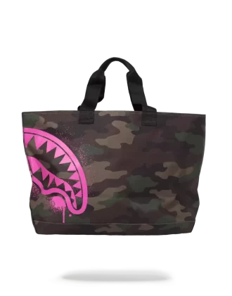 BORSA CAMOUFLAGE ROSA STENCIL SHARK