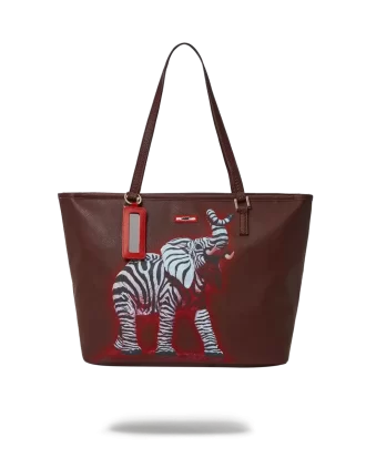 BORSA COLLABORAZIONE ZEBRA ELEPHANT RON ENGLISH