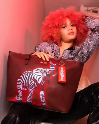 BORSA COLLABORAZIONE ZEBRA ELEPHANT RON ENGLISH