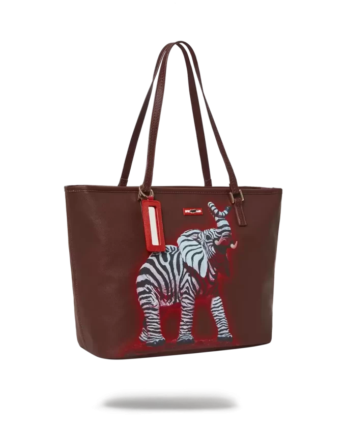 BORSA COLLABORAZIONE ZEBRA ELEPHANT RON ENGLISH