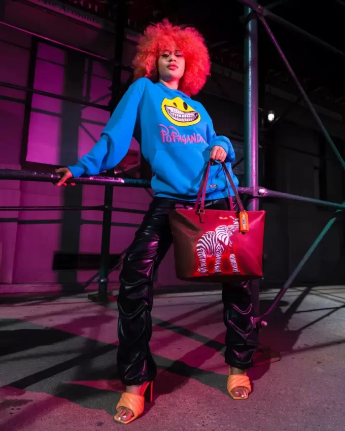 BORSA COLLABORAZIONE ZEBRA ELEPHANT RON ENGLISH