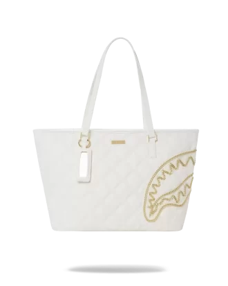 BORSA CON CATENA IN ORO RIVIERA LE BLANC