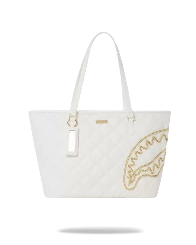 BORSA CON CATENA IN ORO RIVIERA LE BLANC