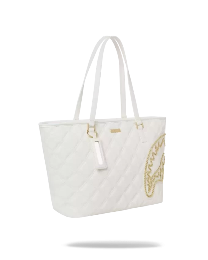 BORSA CON CATENA IN ORO RIVIERA LE BLANC