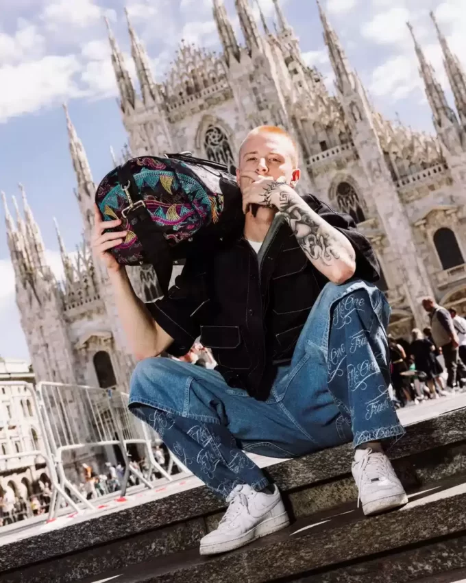 BORSA CON DRAGHI RICAMATI