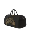 BORSA DA VIAGGIO CON SQUALO E CATENA DORATA NOIR QUILT