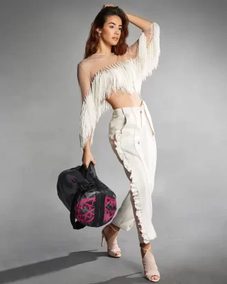 BORSA DA VIAGGIO CON TUBO A SPIRALE ROSA 3AM