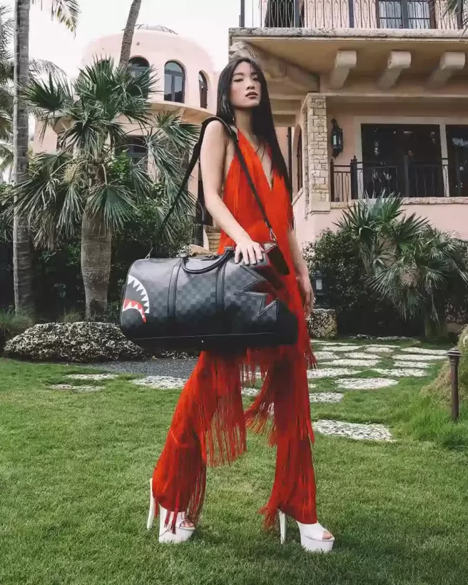 BORSA DA VIAGGIO GRIGIA SHARK BITE SHARKS IN PARIS