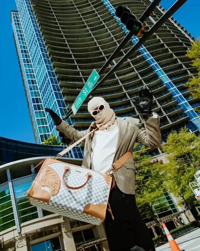 BORSA DA VIAGGIO HENNY LATTE PIRAMIDALE