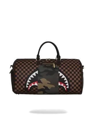 BORSA DA VIAGGIO SHARKS IN PARIS CON TASCA ESTERNA CON ZIP ORO