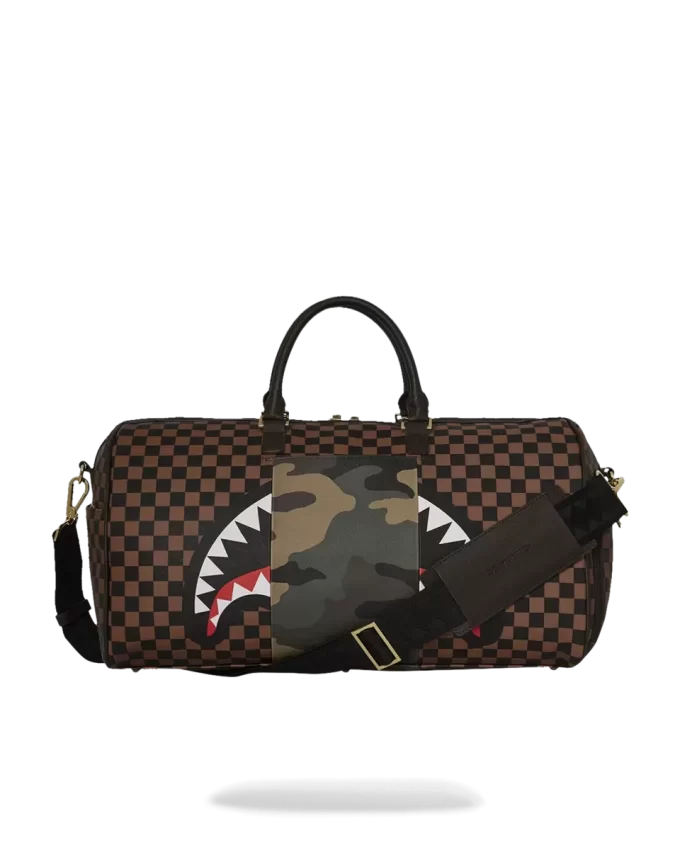 BORSA DA VIAGGIO SHARKS IN PARIS CON TASCA ESTERNA CON ZIP ORO