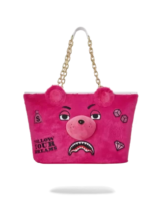 BORSA MONEYBEAR IN PELUCHE (ROSA)