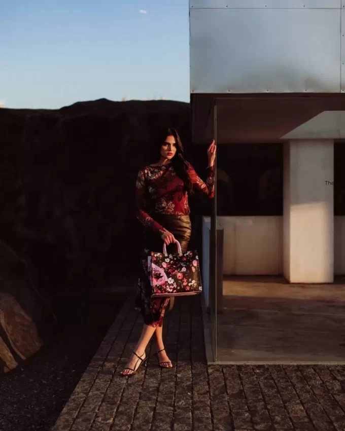 BORSA TORTUGA JARDIN DE FLORES