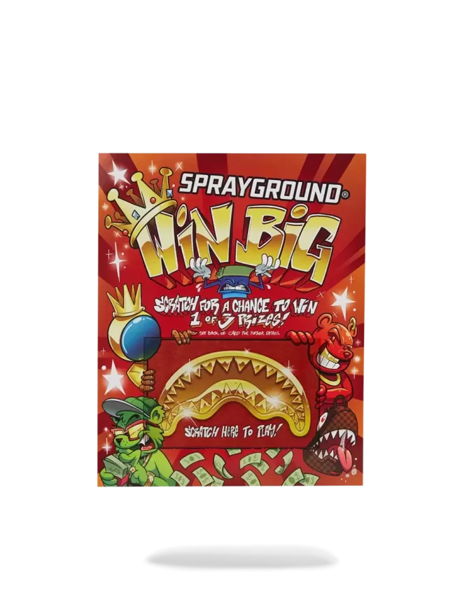 CARTA DA GIOCO SPRAYGROUND SCRATCH OFF – VINCI UNO ZAINO, UN ORSETTO DI SOLDI O UN BAGAGLIO!