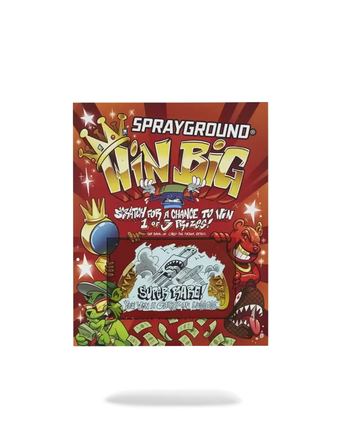 CARTA DA GIOCO SPRAYGROUND SCRATCH OFF – VINCI UNO ZAINO, UN ORSETTO DI SOLDI O UN BAGAGLIO!