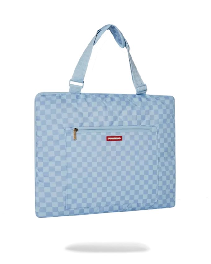 COPERTA DA SPIAGGIA RIPIEGABILE SHARK ISLAND, RESISTENTE ALL’ACQUA, BORSA TRASFORMABILE