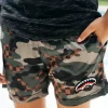 COSTUME DA BAGNO A QUADRI CAMO PER BAMBINI