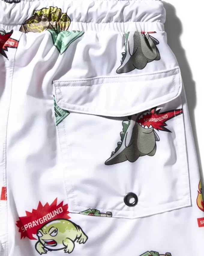COSTUME DA BAGNO ALL-IN CON TOPPE PER BAMBINI (BIANCO)