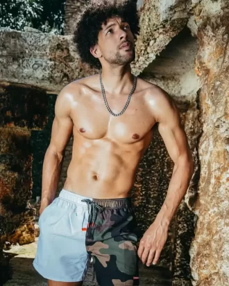 COSTUME DA BAGNO SHOTO CAMO SPLIT BITE