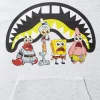 FELPA CON CAPPUCCIO SPONGEBOB CREW SHARK (GRIGIO CHIARO)