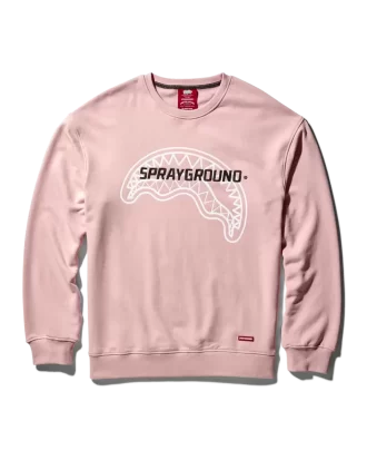 FELPA SPRAYGROUND PULLOVER CON SCOLLO A GIROCOLLO (ROSA)