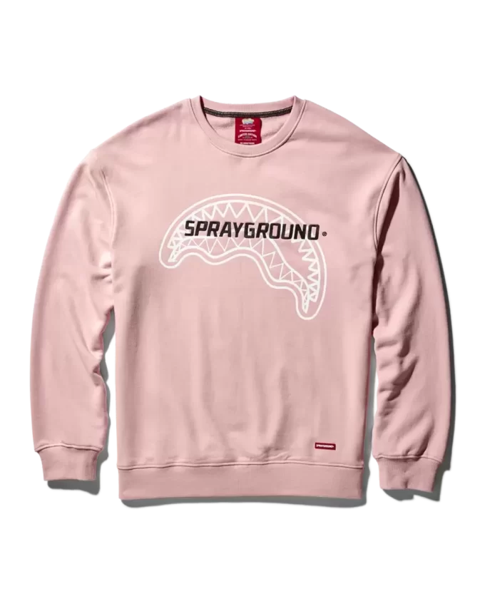 FELPA SPRAYGROUND PULLOVER CON SCOLLO A GIROCOLLO (ROSA)