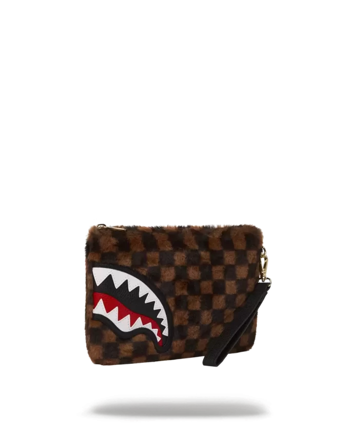 FURRR SHARKS IN PARIS CROSSOVER CLUTCH