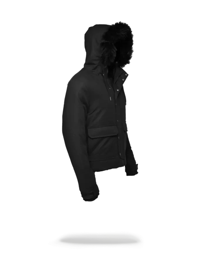 GIACCA CHOPPER NERA SOLIDA